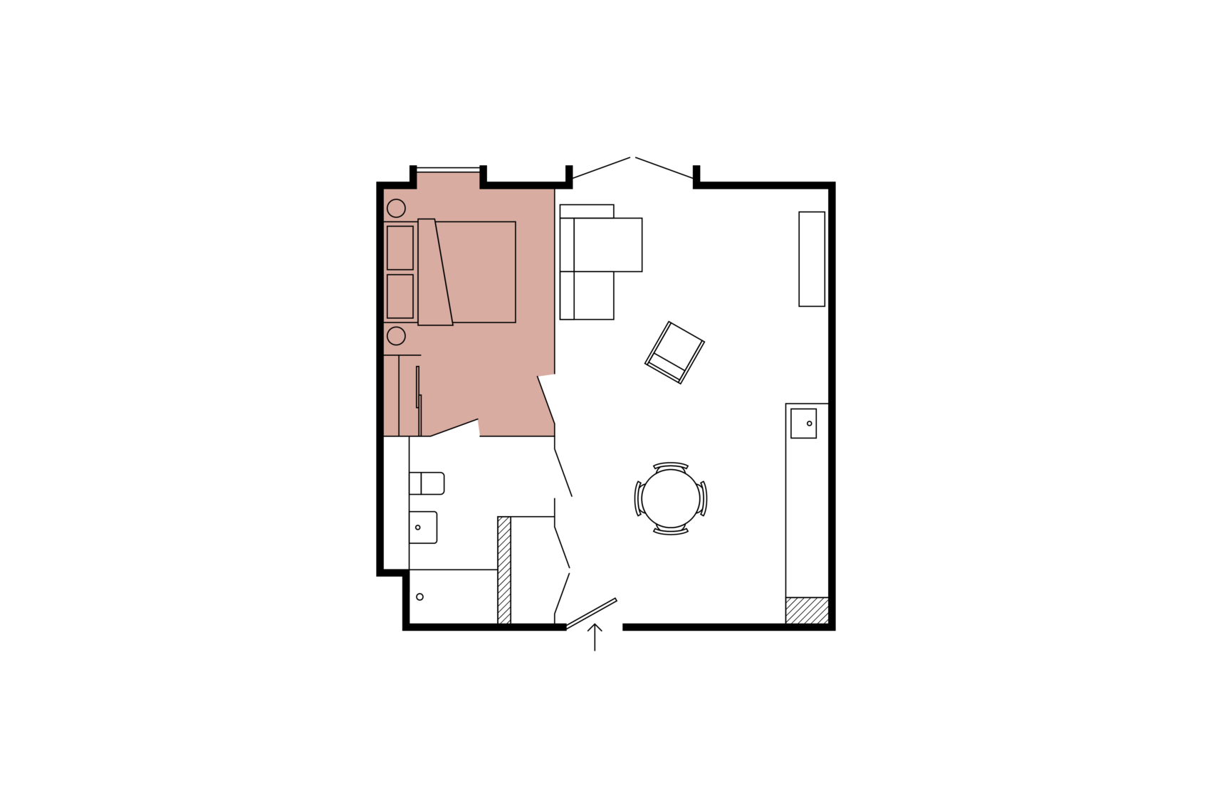 1 Bed Apartments at North Block Kampus MCR