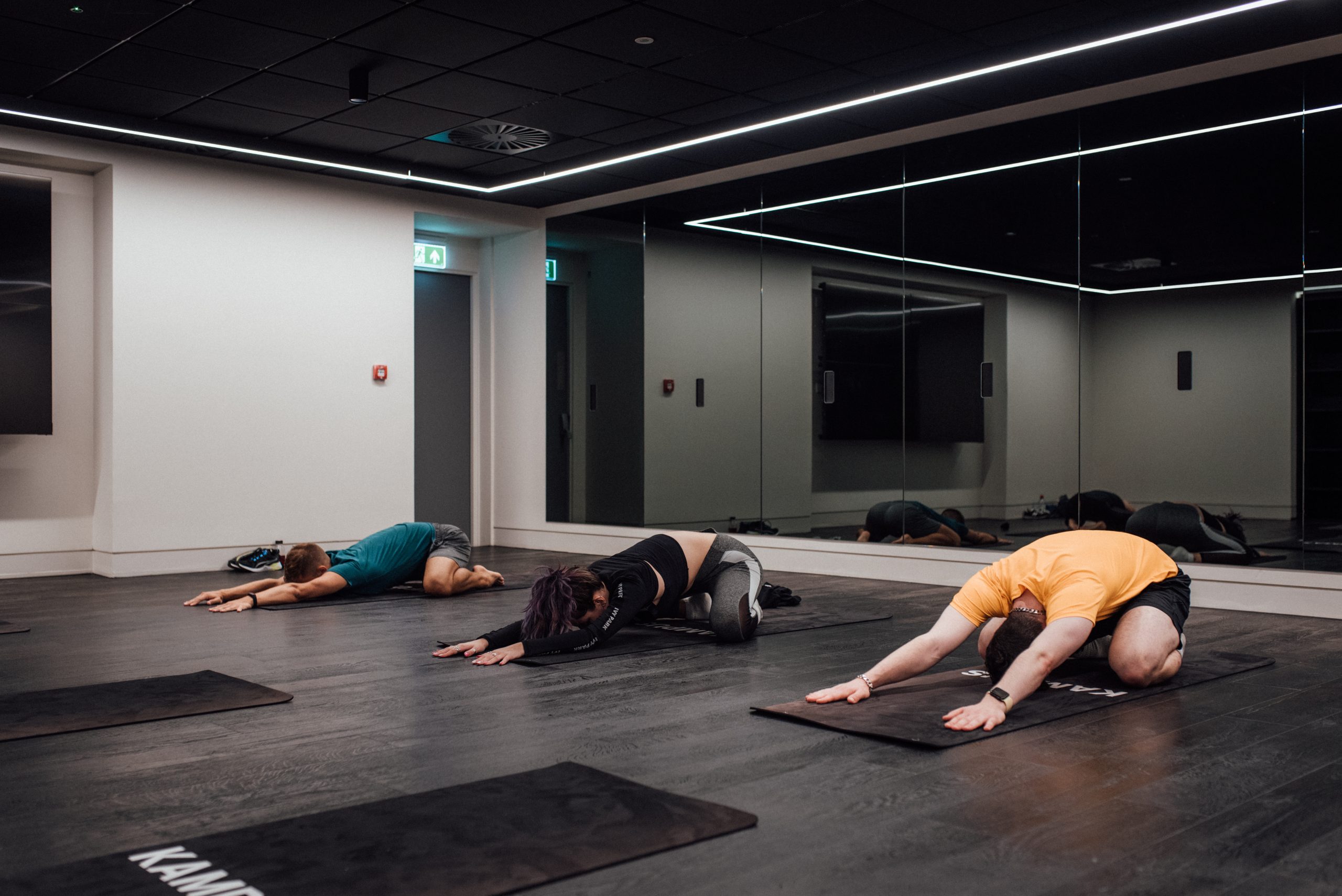 A group session takes place in the beautiful new Kampus Gym